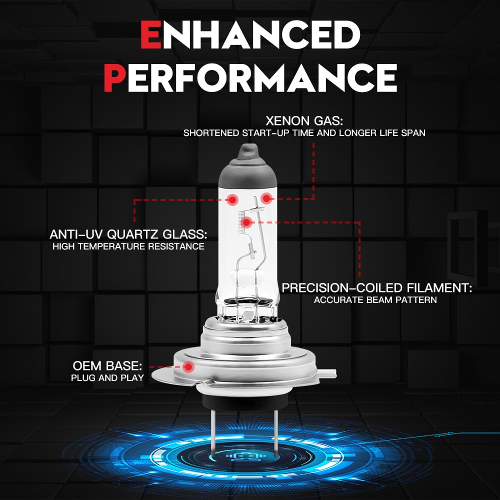 Ruiandsion H6M 12V 38W Halogen Headlight Bulbs Replacement Bulb For Motorcycle Scooter Moped Warm White 2pcs