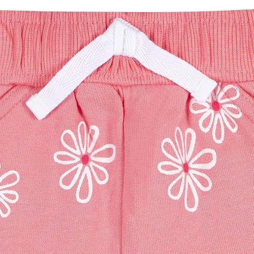 Gerber Baby Girls' 3-Pack Pull-On Knit Shorts, Purple, Pink & Blue, 2T - image 6