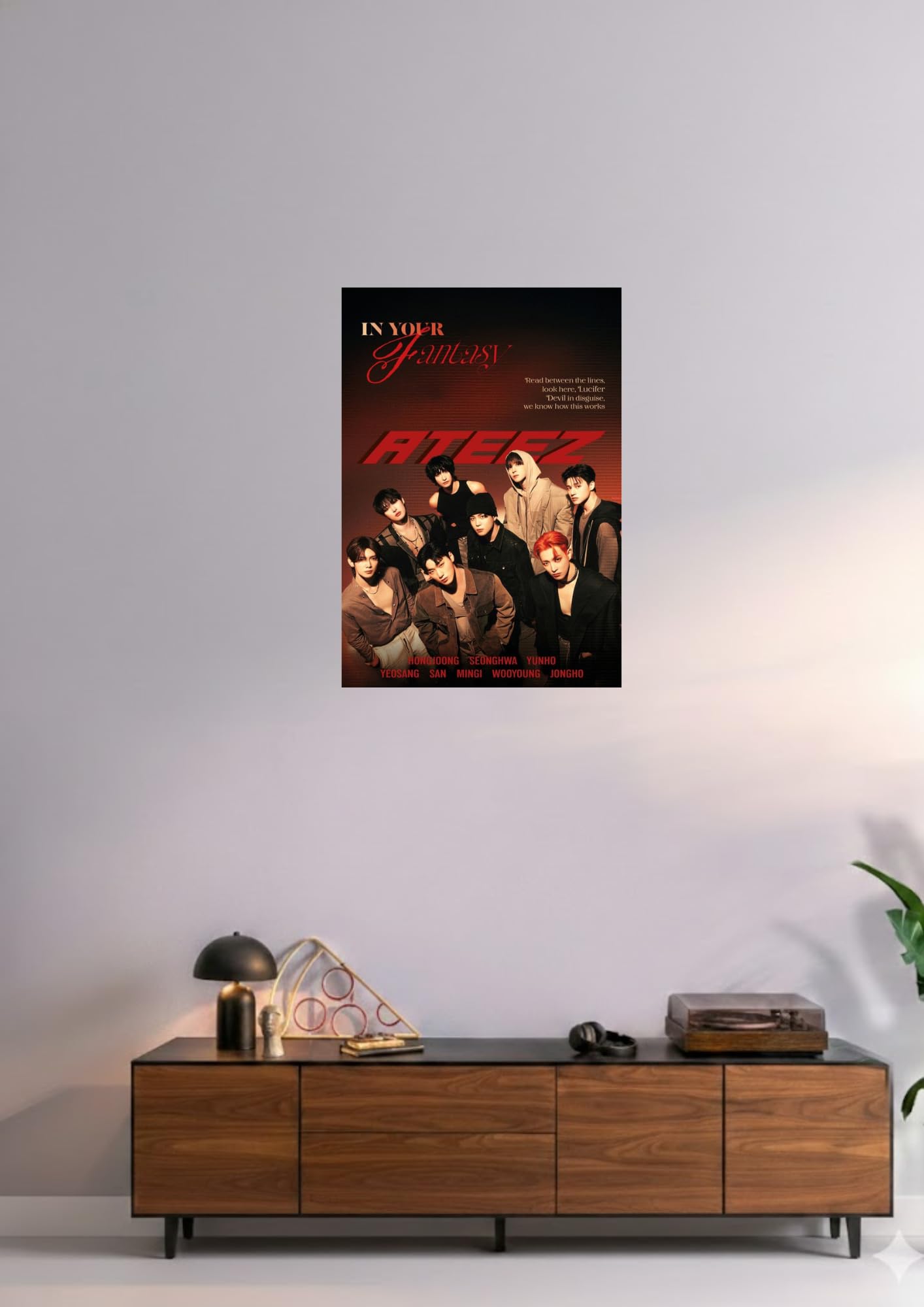 K-Pop Group Poster – Glossy A4 Size | Self-Adhesive, Unframed Wall