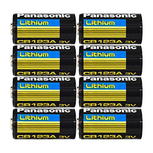 Panasonic CR123A Lithium 3V Photo Lithium Batteries, 0.67