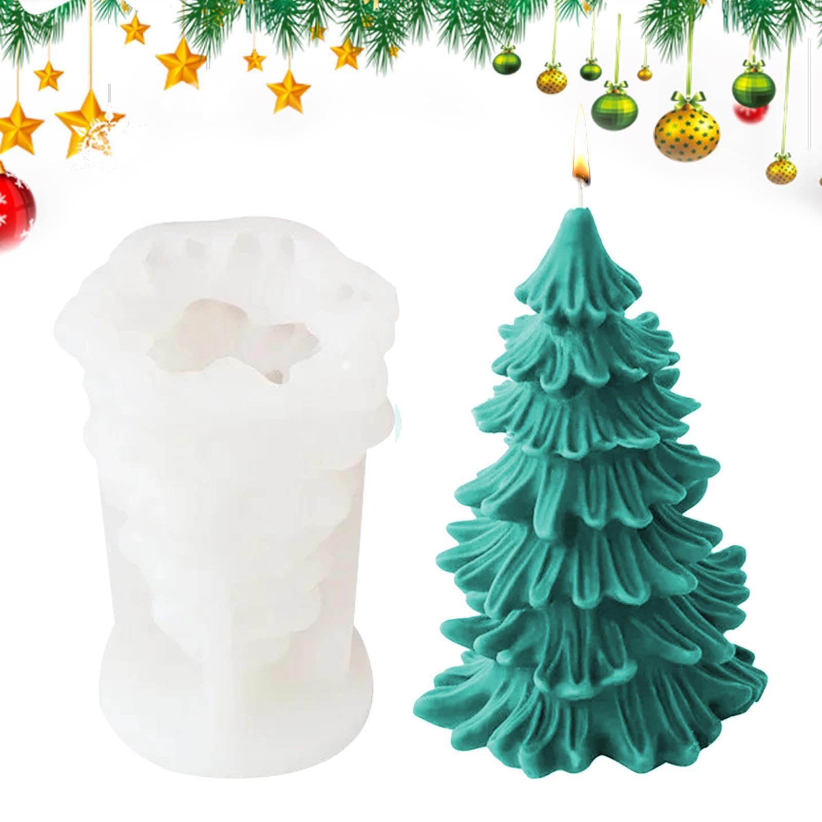 Forma do odlewania choinki silikonowa elastyczna nieprzywierająca drzewo 3D