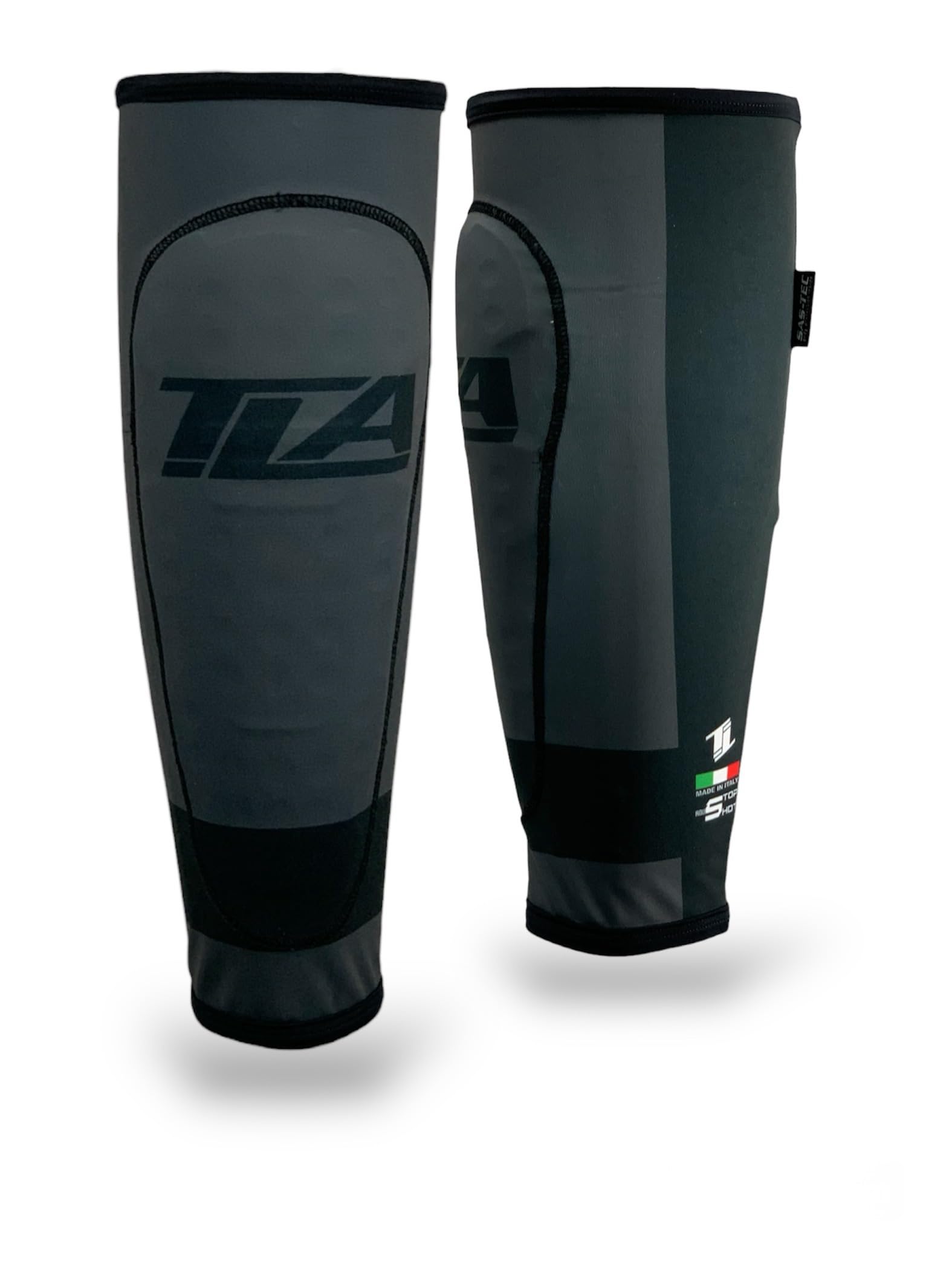 TLA Stop Shot Parastinchi bici mtb enduro protezioni Sas-Tec Certificati CE, Downhill, Bmx protezione gambe e tibie, porta parastinchi con protezioni interne elasticizzati, leggeri fatto in Italia