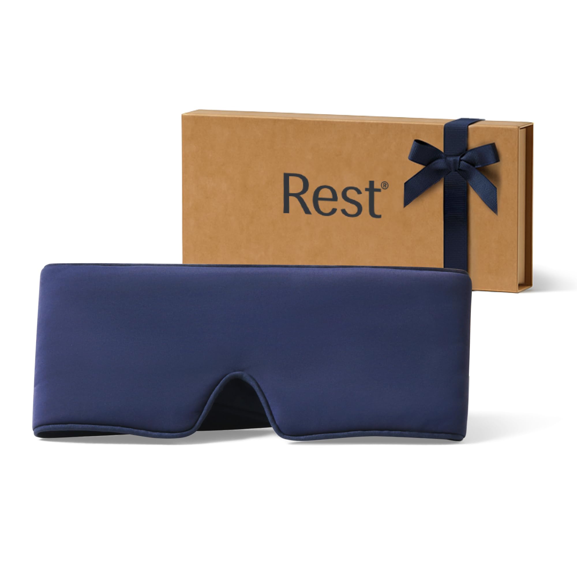 Rest Evercool Cooling Eye Mask Full-Coverage Light Blocking Instant Cool-to-Touch Fabric Adjustable Soft Breathable Design for Ultimate Sleep