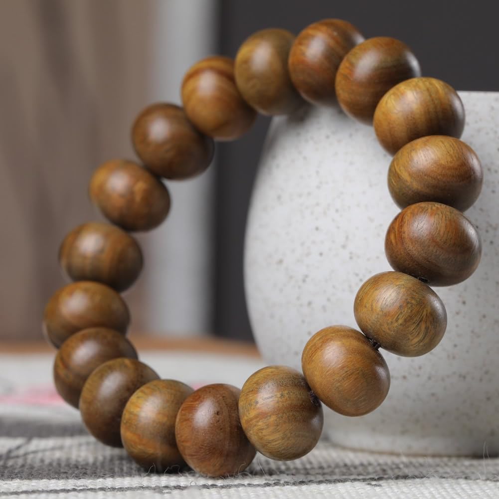 Bransoletki z koralików modlitewnych z naturalnego zielonego drzewa sandałowego, unisex, koraliki buddyjskie tybetańskie, buddyzm, medytacja, mala, naszyjniki z koralików, biżuteria do jogi, japa, d