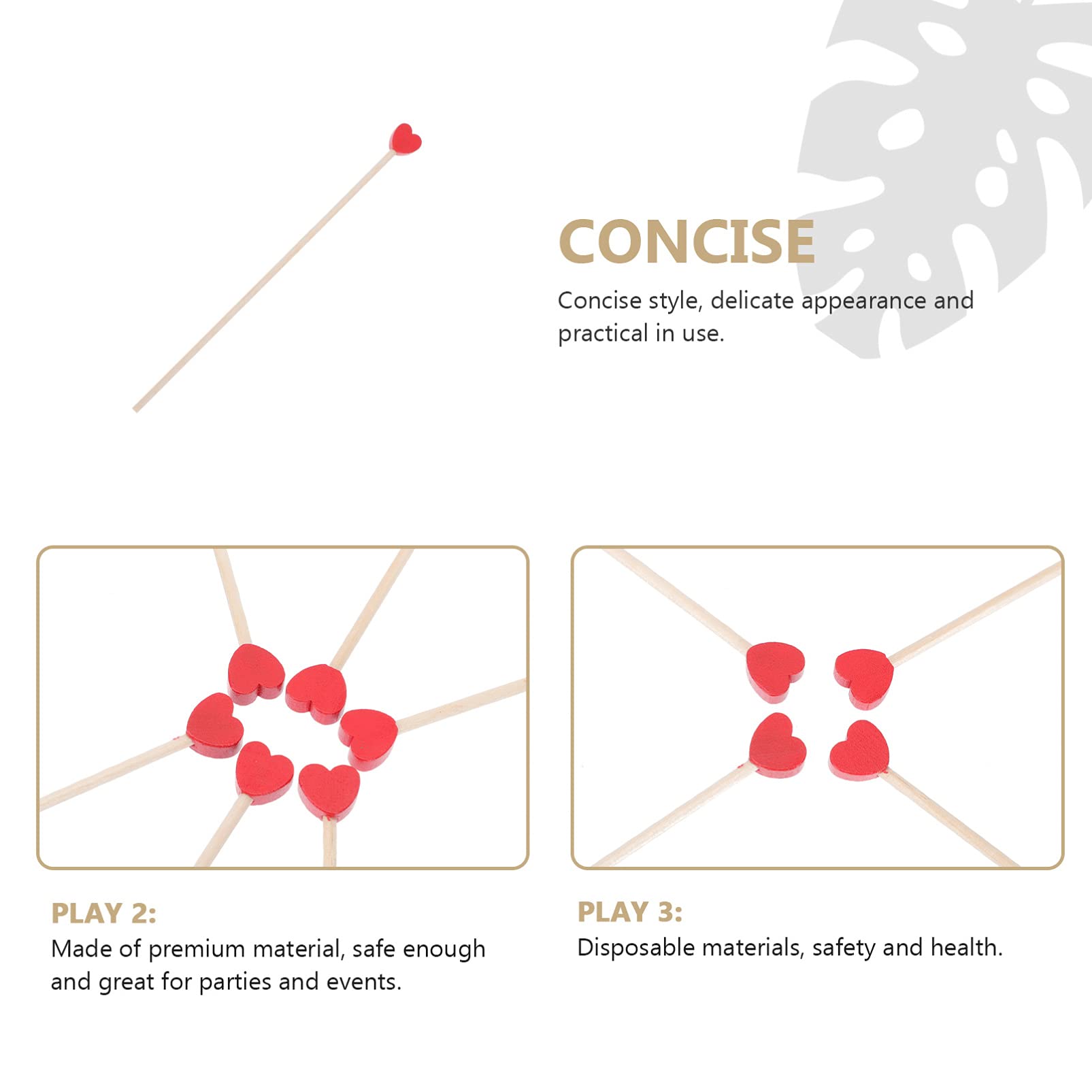 YARDWE Frosted Cups 100pcs Coffee Stir Sticks Wood Stirring Rods Wooden Honey Dipper Stick Cocktail Drink Swizzle Stick with Heart Pattern Stir Sticks