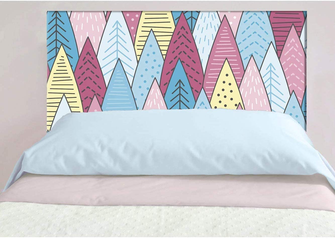 Oedim Cabecero Cama Pegasus Pinos de Colores, 150x60cm, Disponible en Varias Medidas, Cabecero Ligero, Elegante, Resistente y Económico