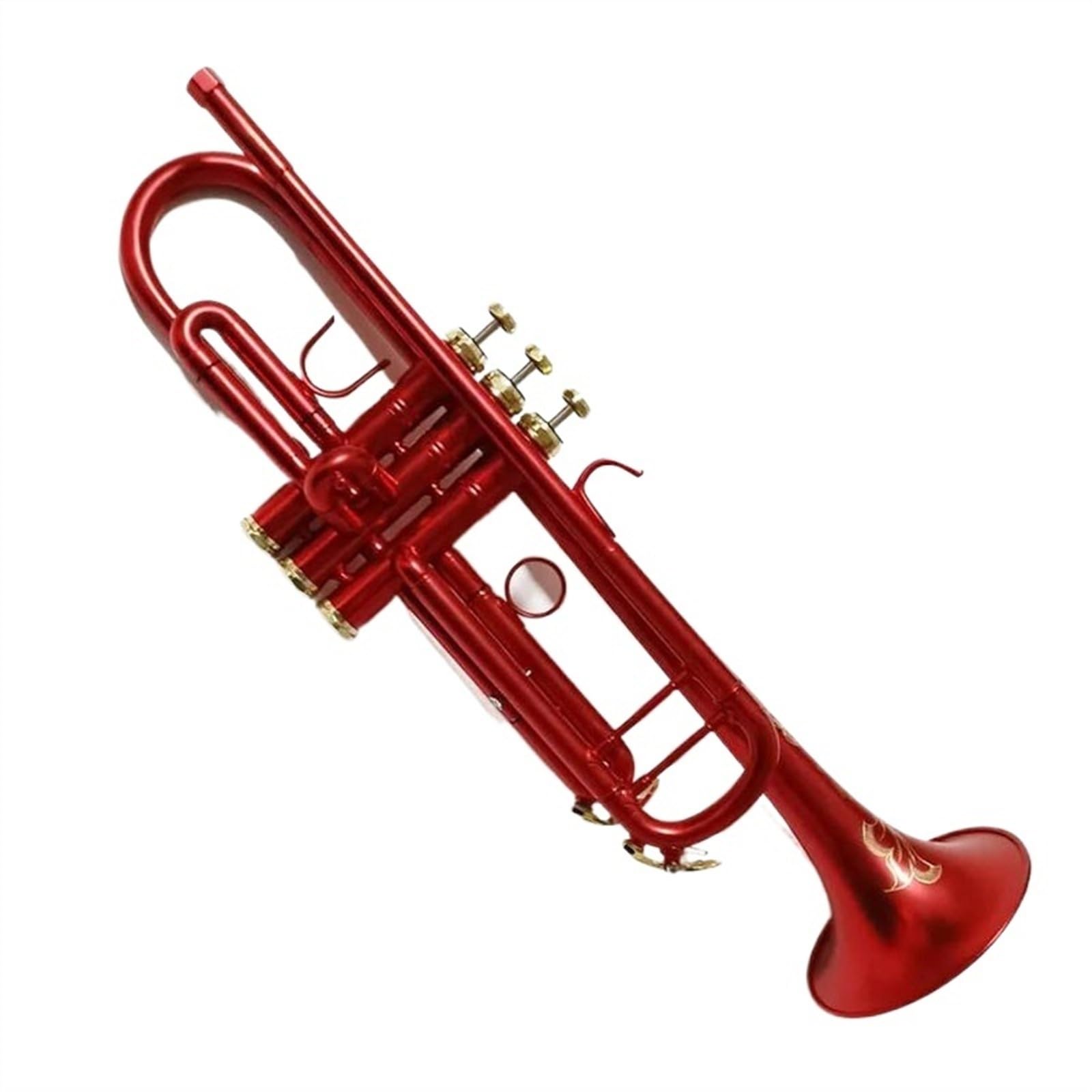 Standard Trąbka Bb Mała Trąbka Matowy Czerwony Klucz Profesjonalne Instrumenty Muzyczne Z Futerałem Delikatna I Trwała Trąbka Dla Początkujących