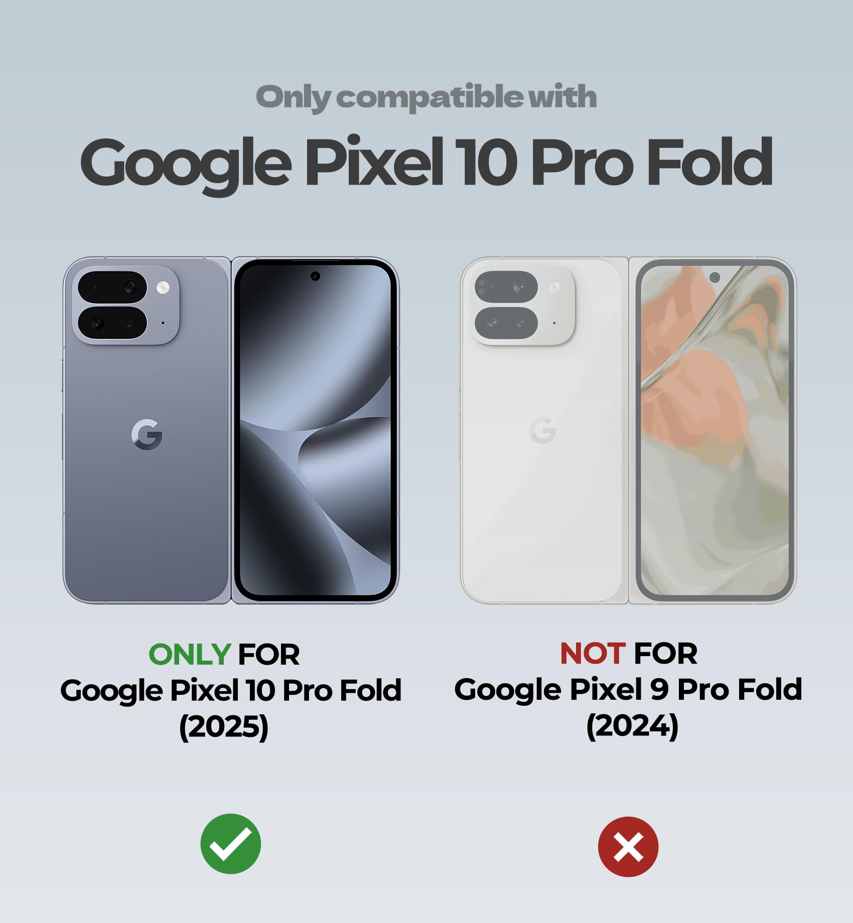 Dexnor Funda Magnética Plegable para Google Pixel 10 Pro Fold con Soporte Dobles&Protector de Pantalla Frontal&Compatible con MagSafe, Cubierta Protectora Robusta de Cuerpo Completo, Púrpura Fantasma