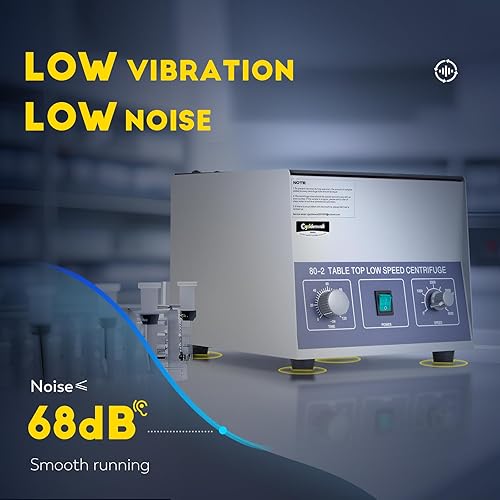 Miniatura 4 de CGOLDENWALL 80-2 Centrífuga eléctrica de laboratorio 4000RPM 12x20mL/15mL/10mL/7mL Temporizador de máquina de centrífuga de escritorio 0-120min