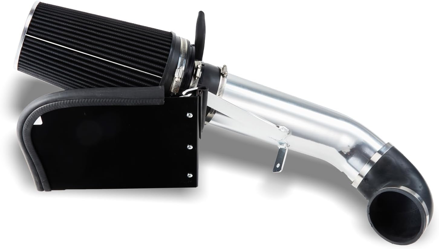 SUNROAD 4" Cold Air Replacement for 1999-2006 Chevy Silverado/GMC Sierra 1500 2500 3500 (Black)