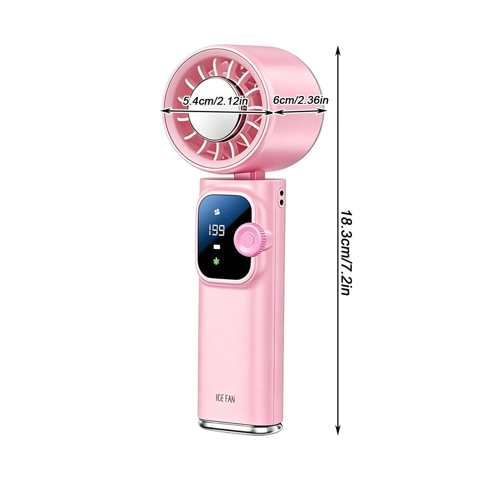Ventilatore Personale 199 Velocità 4000mAh Ricaricabile A Basso Rumore | Ventilatore Tascabile Per Esterno Interno Casa Ufficio Viaggio Campeggio Vacanze Al Mare