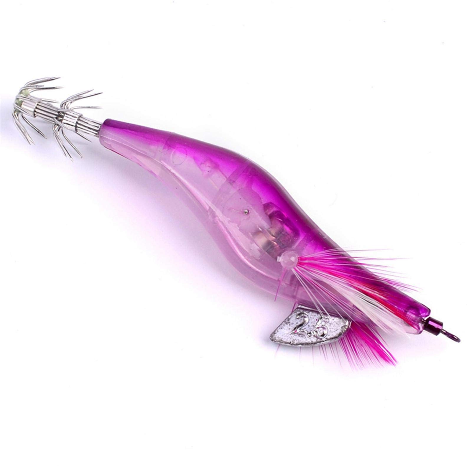 Leurre De Pêche Lumineux Frotox LED - 7,5 Cm - Rouge, Bleu, Blanc, Vert - Appât Nuit Calmar/pêche