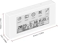 Vista 8 de Mini lector de libros electrónicos con pantalla de tinta de 2.66 pulgadas, dispositivos de lector E para reloj meteorológico, visualización