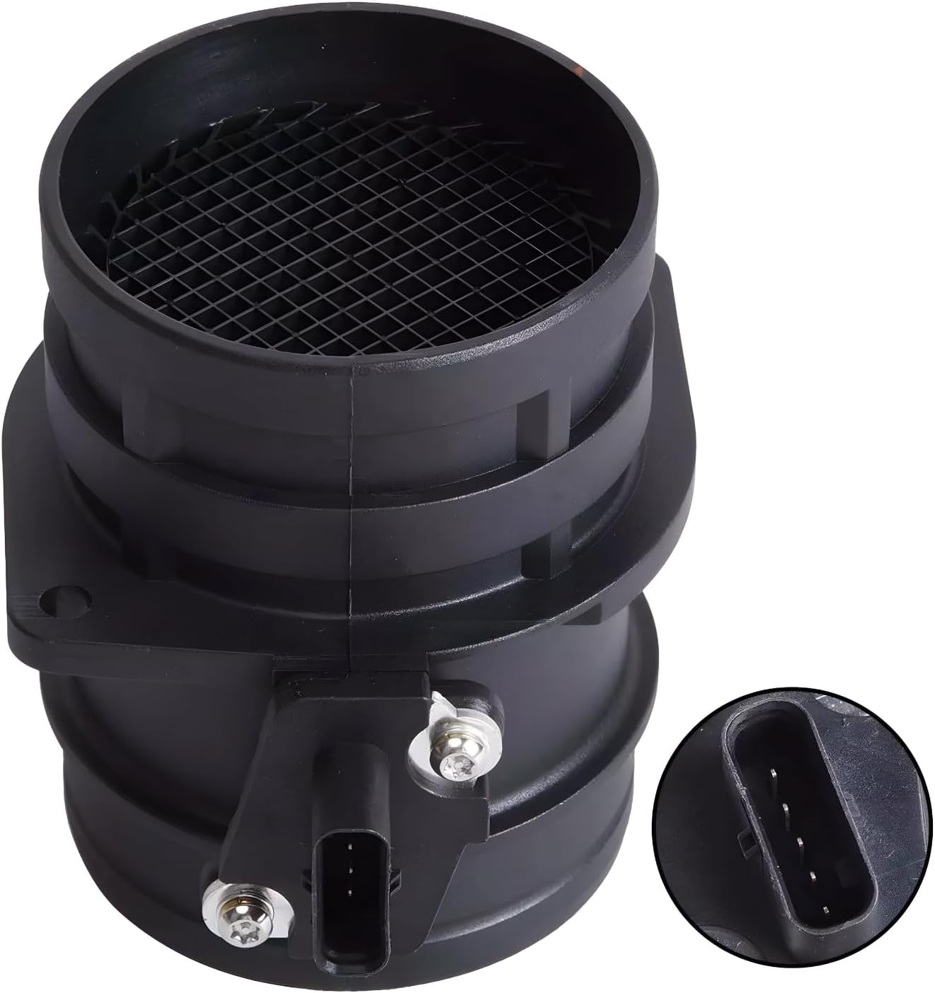 06J906461D Mass Air Flow Sensor Meter Assembly Compatible with Volkswagen Jetta 2012, Eos 2011-2012 & Audi A4 2010-2015, A4 Quattro 2007-2016, A6 Quattro 2013-2015, Q5 2010-2017 5Pins