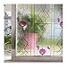 Fensterfolie Vinylfenster Privacy Film Buntglas dekoratives Fenster haftet UV. Blockieren von Fenster Aufkleber Privatsphäre Frosted Klebstofffilmfenster Aufkleber Für Glasfenster Fensterfolien