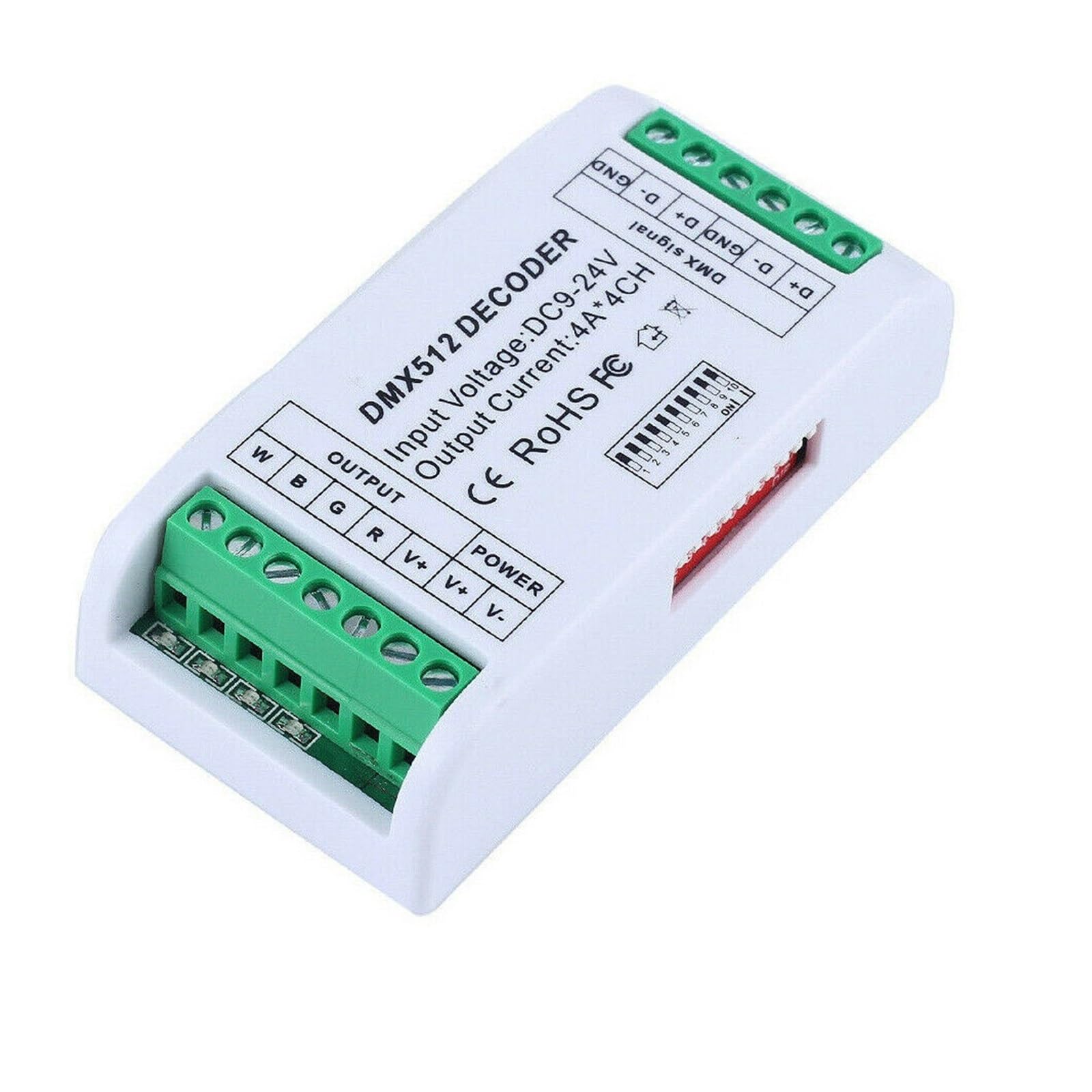 DMX512 RGB RGBW LED Controller 3/4/6/12/ 24CH 30CH 30 Channel 2A 3A 5A decoder dimmer Driver for 5050 RGBWW Strip(4ch Rgbw Mini)