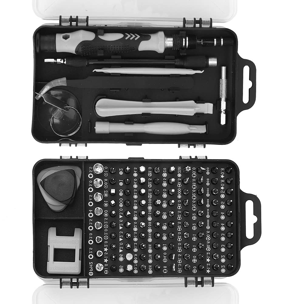 Garosa 115 in 1 Screwdriver Set Precision Computer Smart Phone Watch Repairing Removal Hand Tool Kit with Portable Bag 98pcs Screwdrivers Bits 17pcs