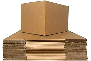 PackageZoom 12 x 12 x 12 Inches Medium Moving Cartons, 25 Pack