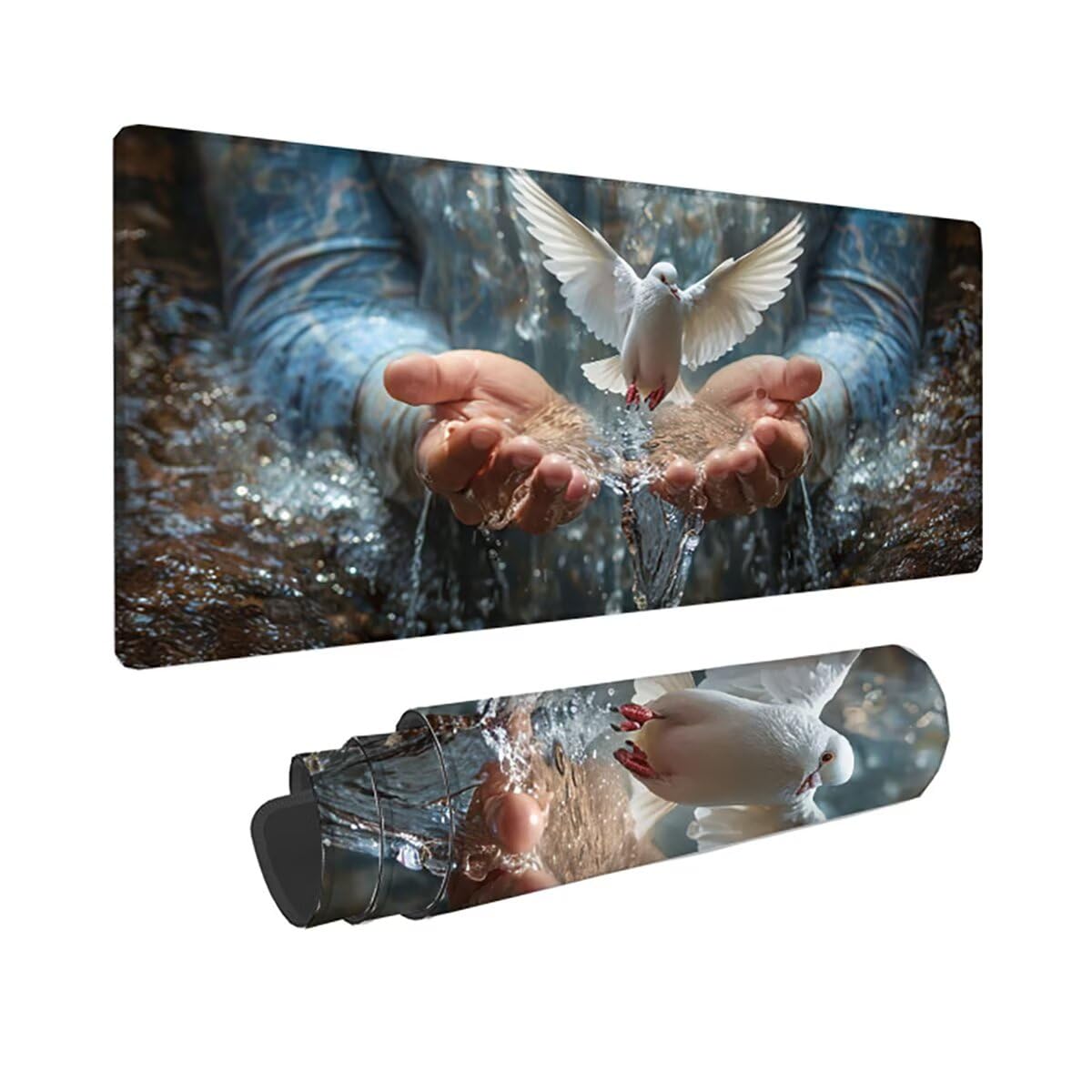 Tappetino per Mouse Gaming XXL 1200x600x3mm– Ufficio Mousepad Grande – Migliora la Velocità e la Precisione Tenuta Stabile Sottomano per Ufficio e Casa Accessori Scrivania Mano PjY4999 2-1