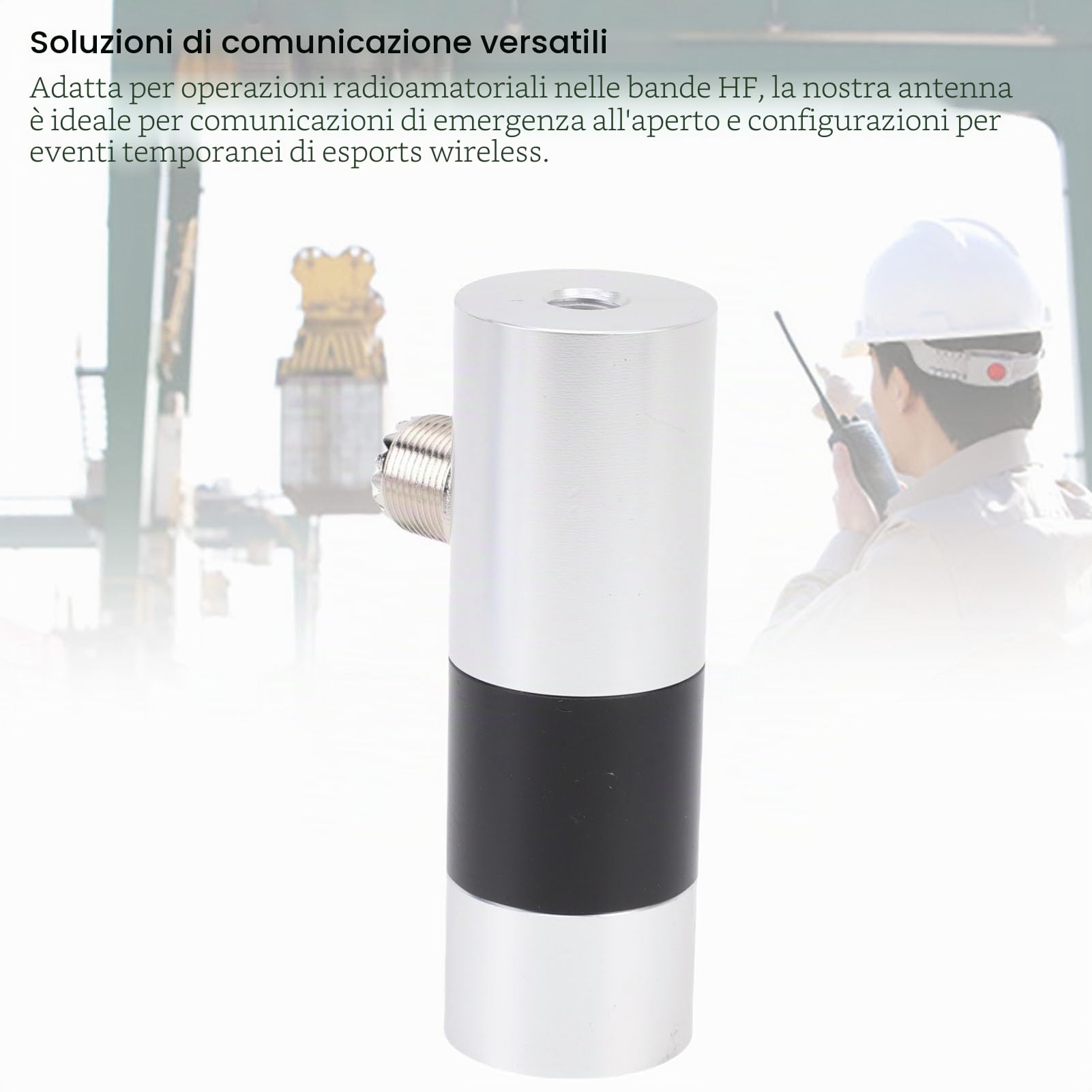 Antenne HF per la Radio HAM, Base Filettata Standard M10, da 3 a 30 MHz, Arrugginire e Antivento, Comunicazione di Salvataggio di Emergenza Sul Campo