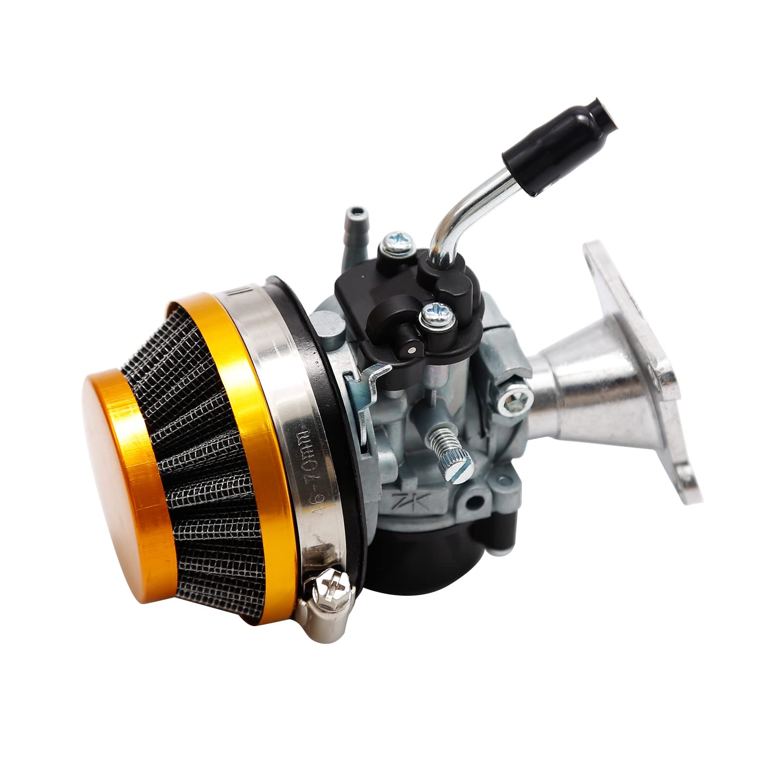 Hoypeyfiy Kit de juntas de admisión de filtro de aire de carburador de 2 tiempos de repuesto para motocicleta de bolsillo de 47 cc 49 cc ATV (amarillo-47 cc 49 cc)