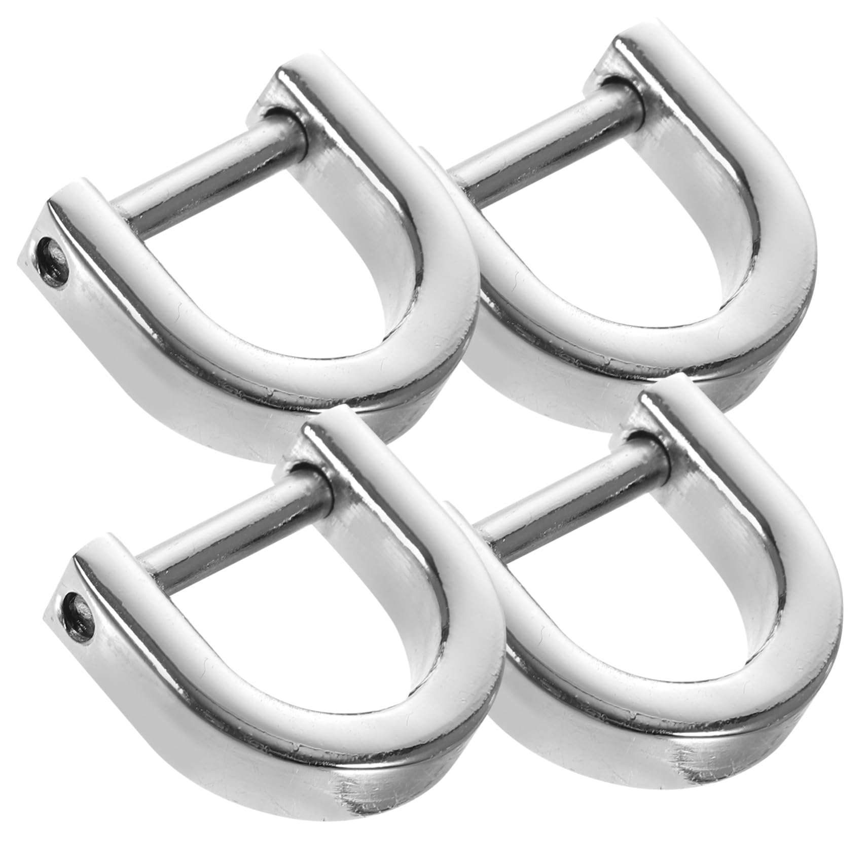 4 Piezas de Anillas en D de Aleación de Zinc para Bolsos Ajuste de Correa, Hebillas Duraderas para Mochila y Uso Diario en Decoración