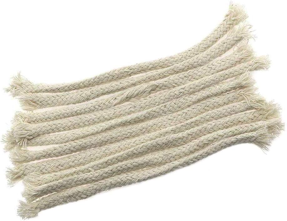 Sovolee 1/4 Round Cotton Kerosene Oil Lamp Wicks Burner, Braided Cotton