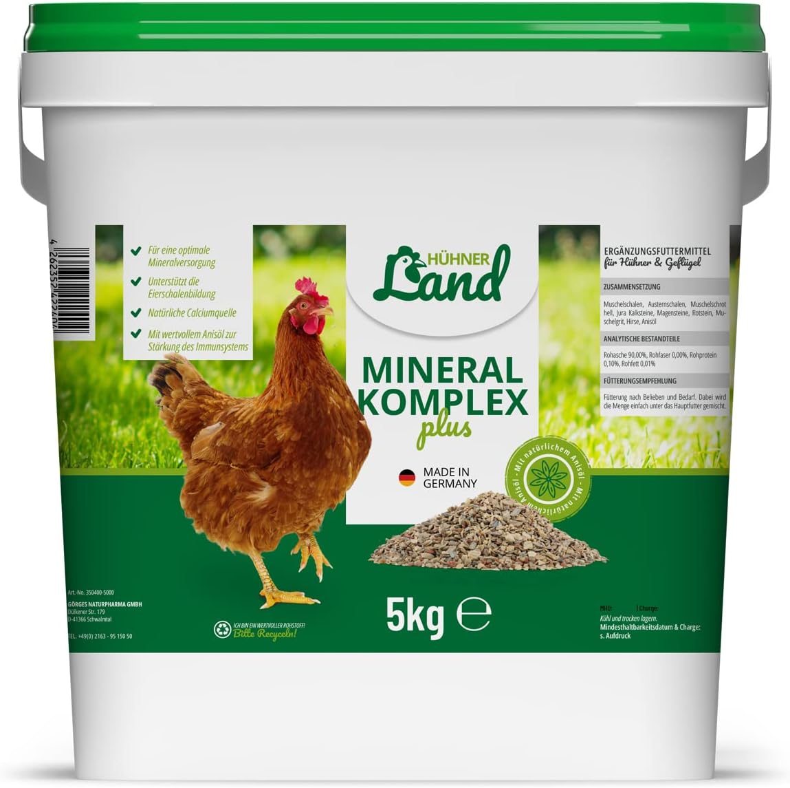 HÜHNER Land Mineral Komplex Plus 5kg mit Anis Hühnerfutter