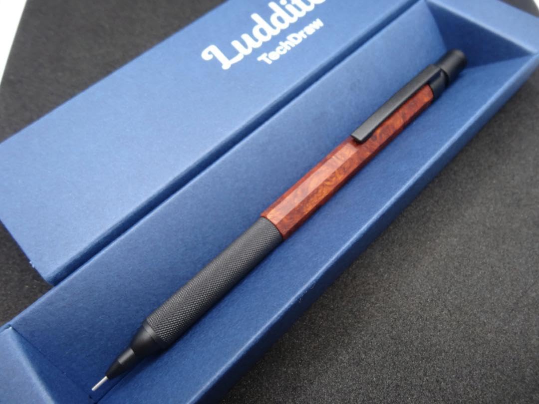 ラダイト　テックドロー　2 銘木モデル 花梨　瘤　杢　Luddite シャーペン ラダイト テックドロー 2 銘木モデル 花梨 瘤 杢 Luddite
