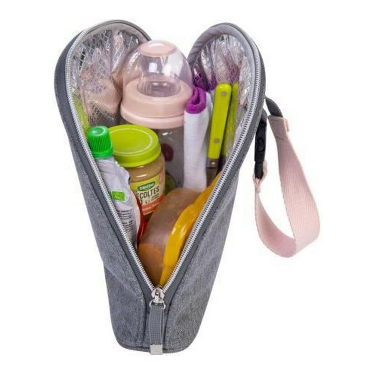 Sac à langer Baby On Board - Urban Sweet Pink (Gris/Rose) avec Sac Repas Isotherme Inclus