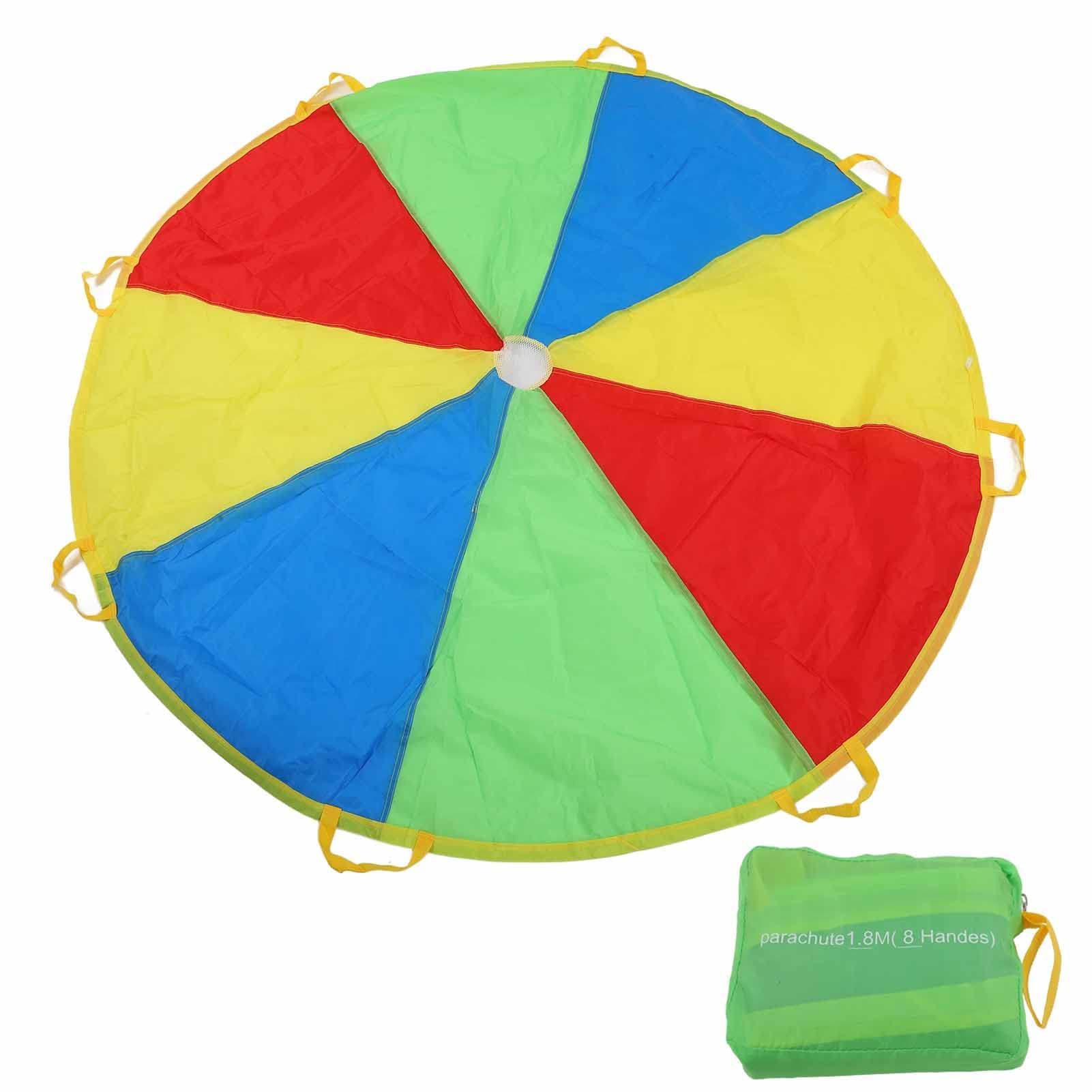 Play Parachute 1.8M Rainbow Game Parachute Outdoor Umbrella Toy
