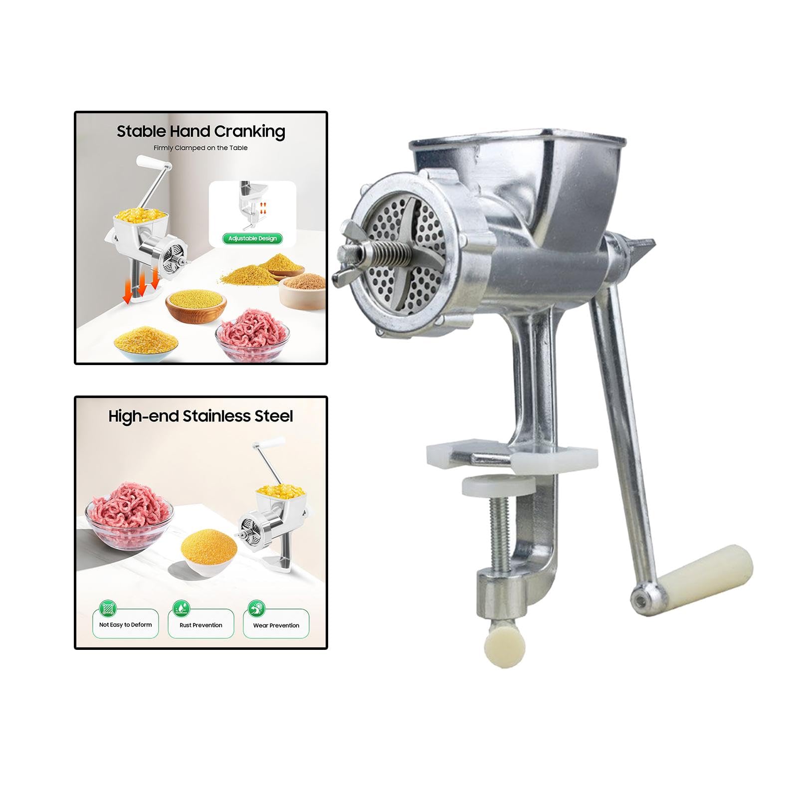Harilla Macchina Manuale per crocchette per Animali Domestici, Mulino per crocchette, Strumento di Lavorazione Portatile Multifunzionale, Produttore di Cibo, 2.0