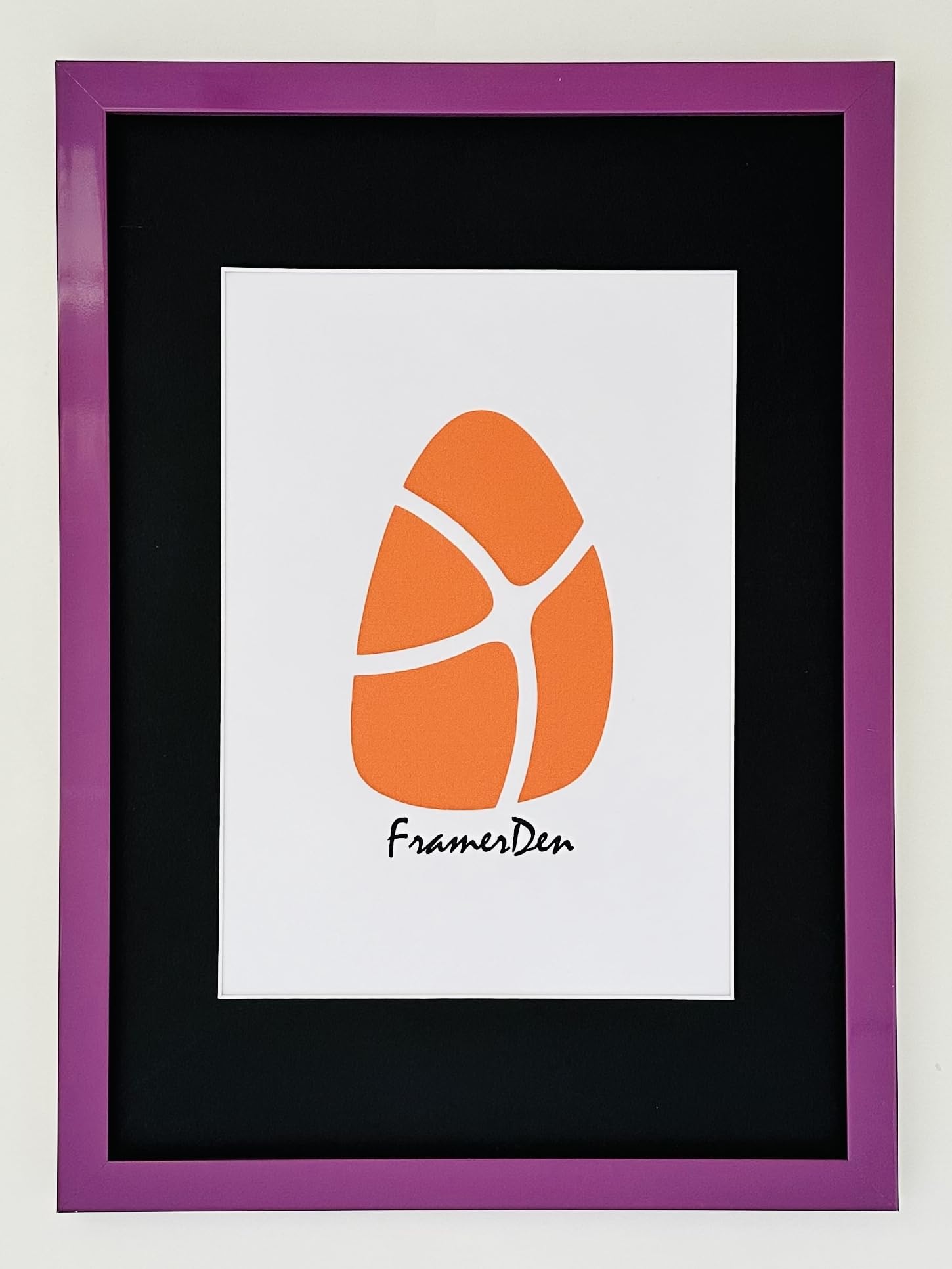 FramerDen® Purple A3 BlackMount for A4 Rainbow Colours Range Poster Picture Frame Fits 29.7x21cm Size Poster Photo Artwork Print, Portrait & Landscape Wall Mountable, Perspex Front & MDF Backing