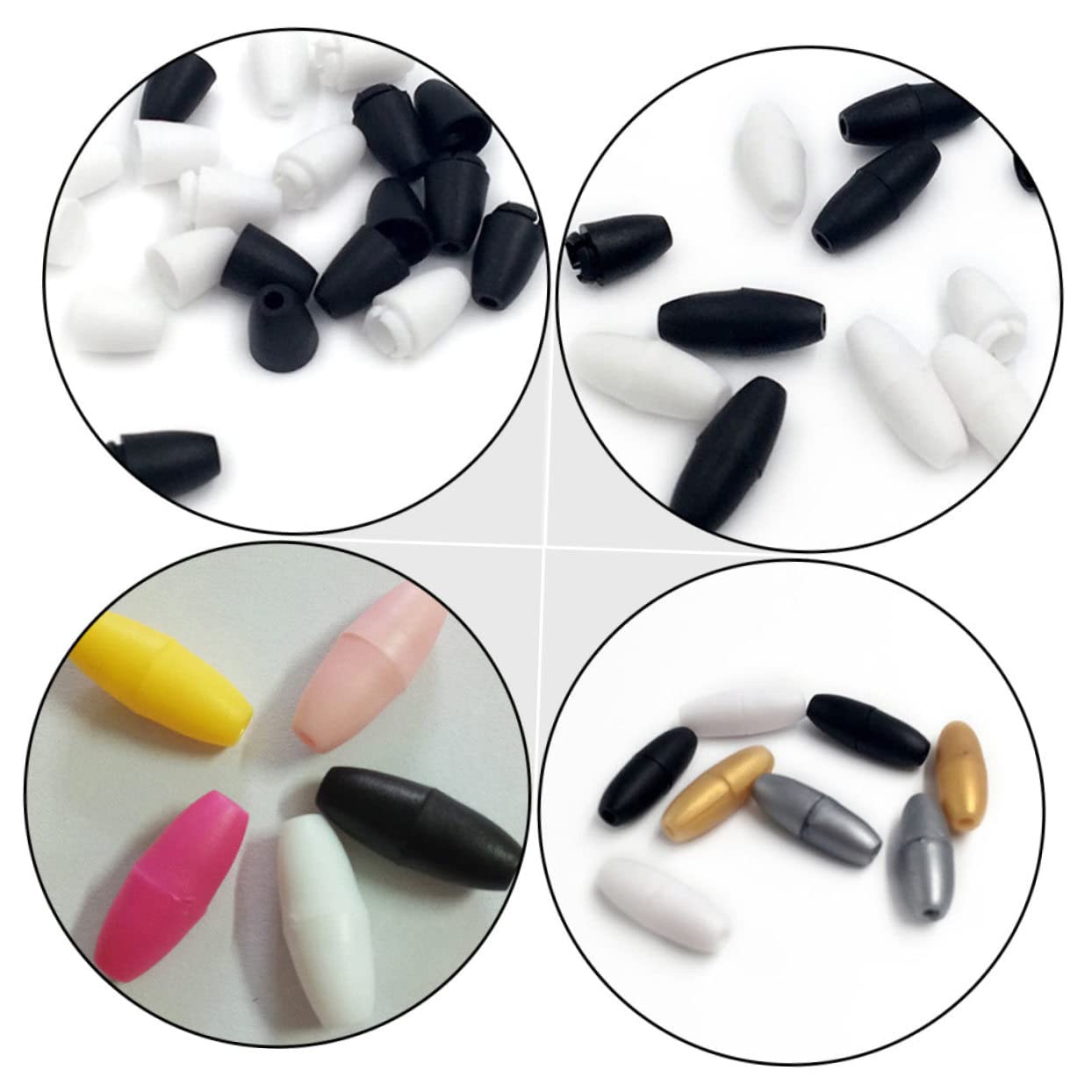 LALAFINA 400piezas Conectores De Seguridad Plástico Para Lanyard Clasps De Desconexión Rápida Para Proyectos y Manualidades