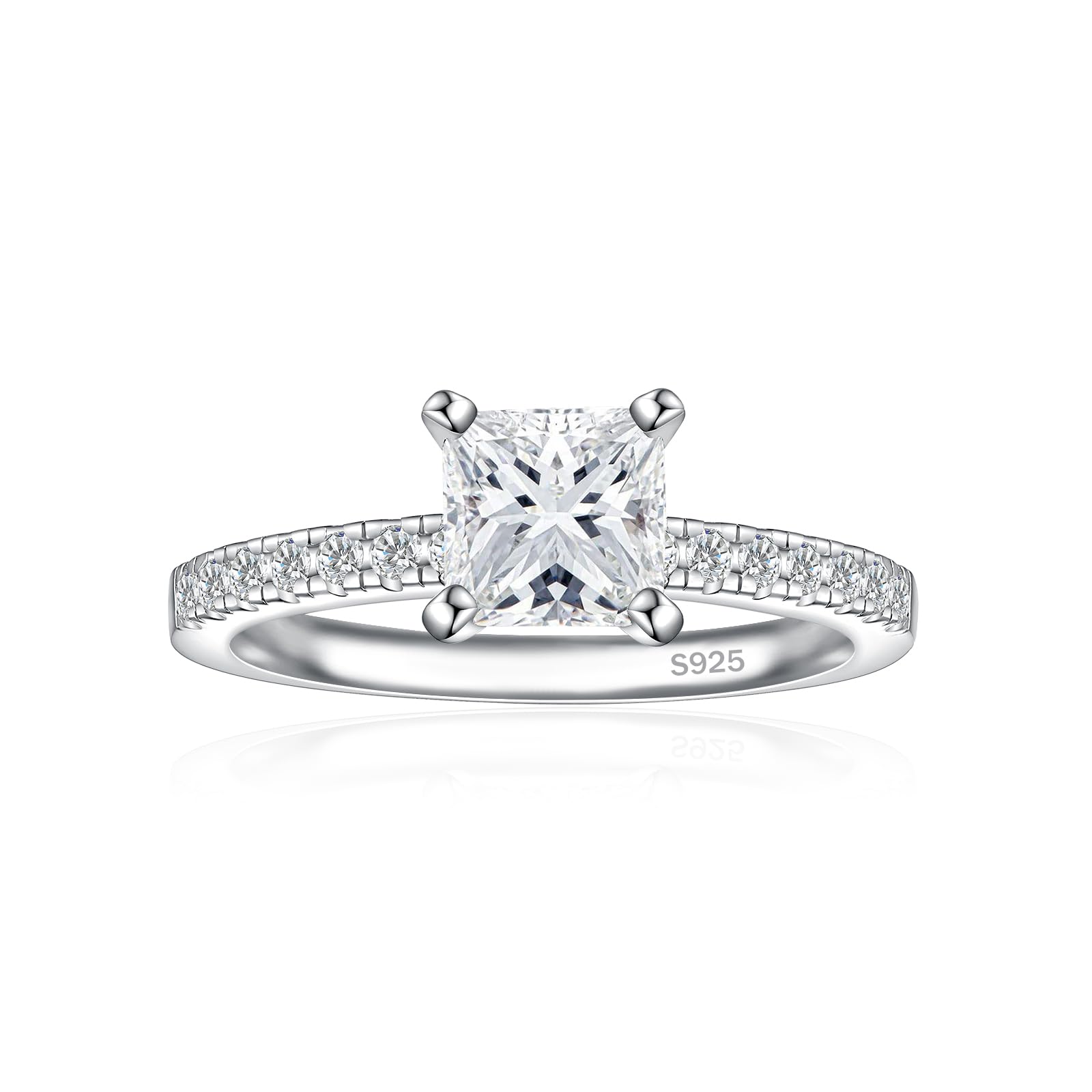 JALOKIVI 1.25CT Princess Cut Solitaire Ring