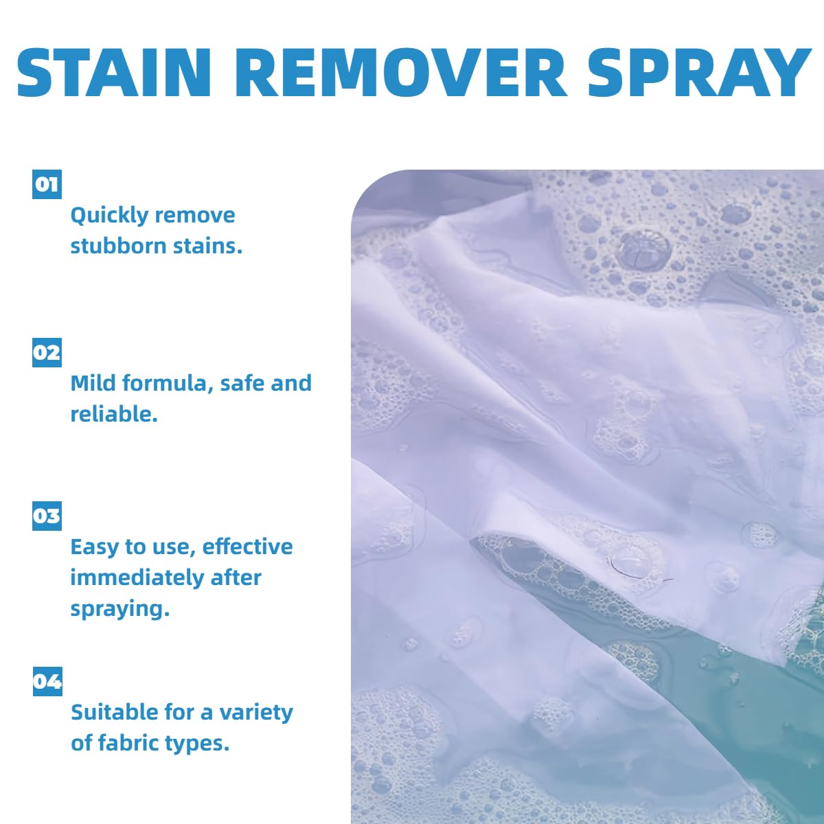 Spray Détachant Pour Vêtements,Spray Détachant Lavage,Anti-Taches pour Vêtements pour la Vie Quotidienne et Voyages,Rimuove Efficacemente le Macchie Ostinate da Vestiti e Tessuti,2 pezzi