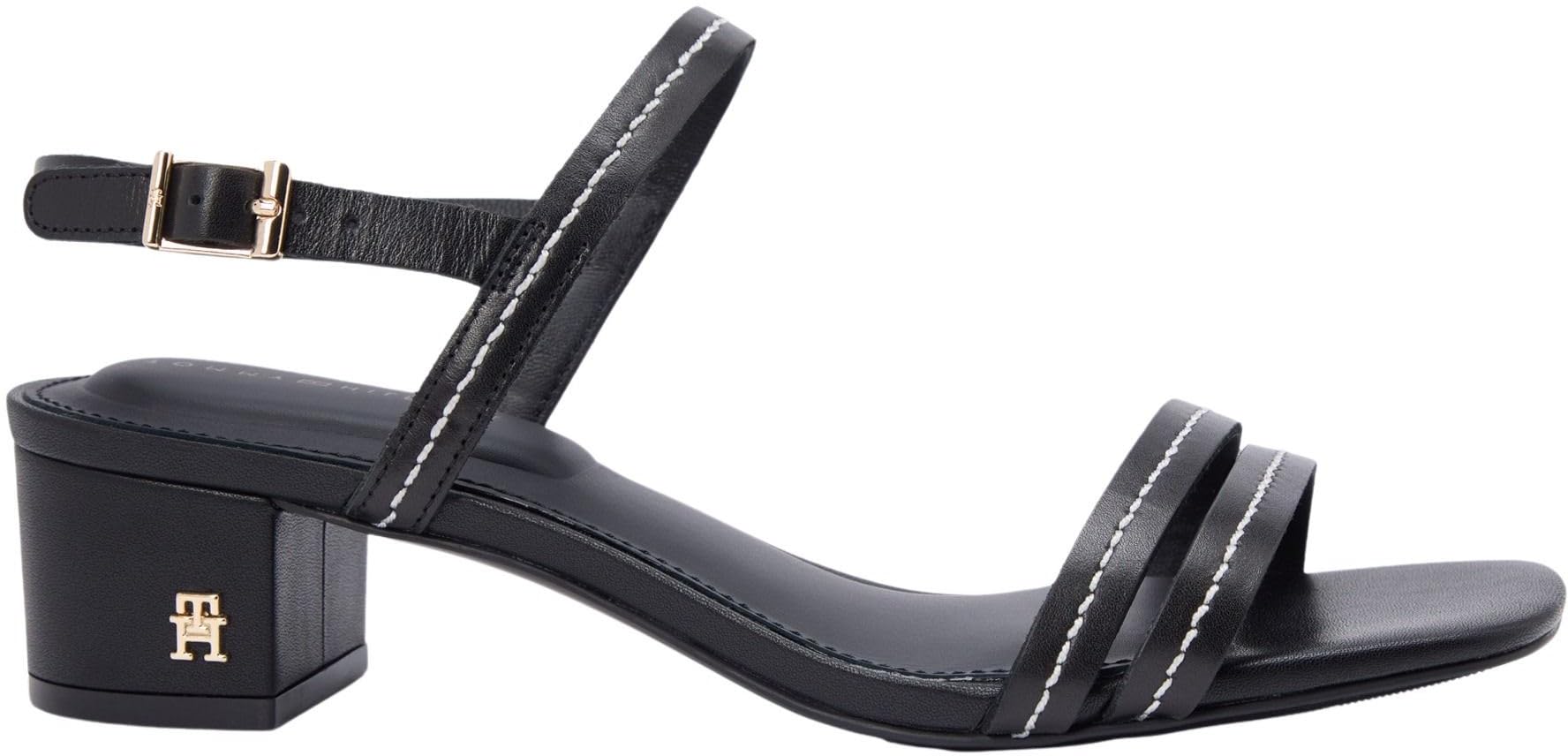 Tommy Hilfiger Low Heel Sandal Stitching Fw0fw09345, Tacco Donna