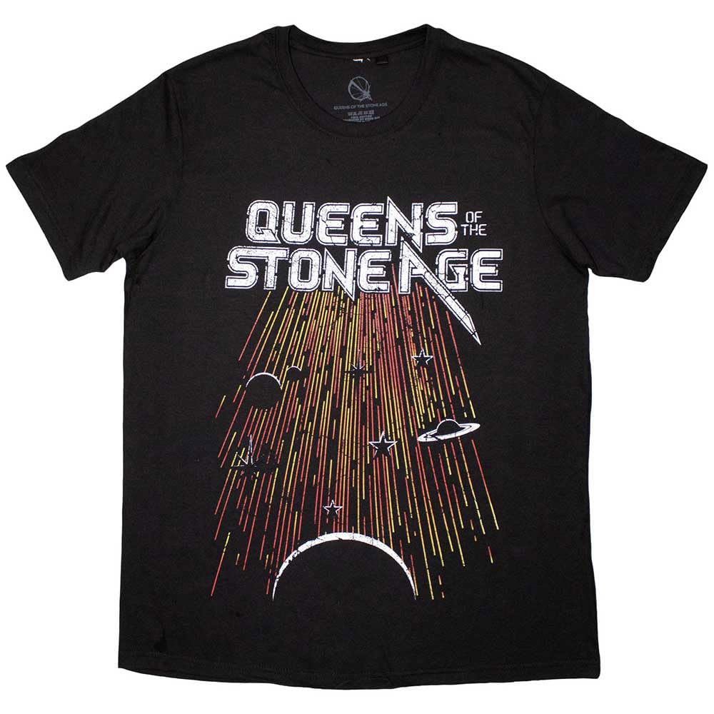 Queens Of The Stone Age Men's Black Meteor Shower T-Shirt Xl