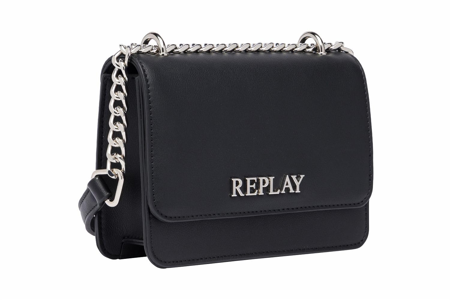 Replay women's handbag made of faux leather, black (Black 098), one size