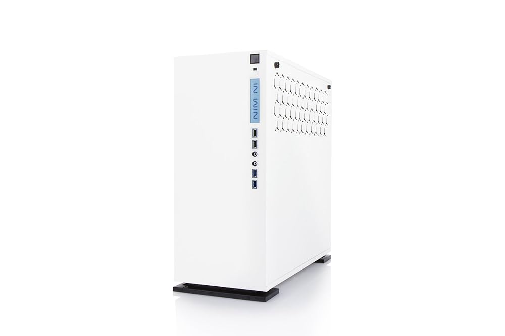 ホワイト ミドルタワーPCケース ガラスサイドパネル Amazon | IN WIN 強化ガラス製サイドパネル採用 ミドルタワーATX