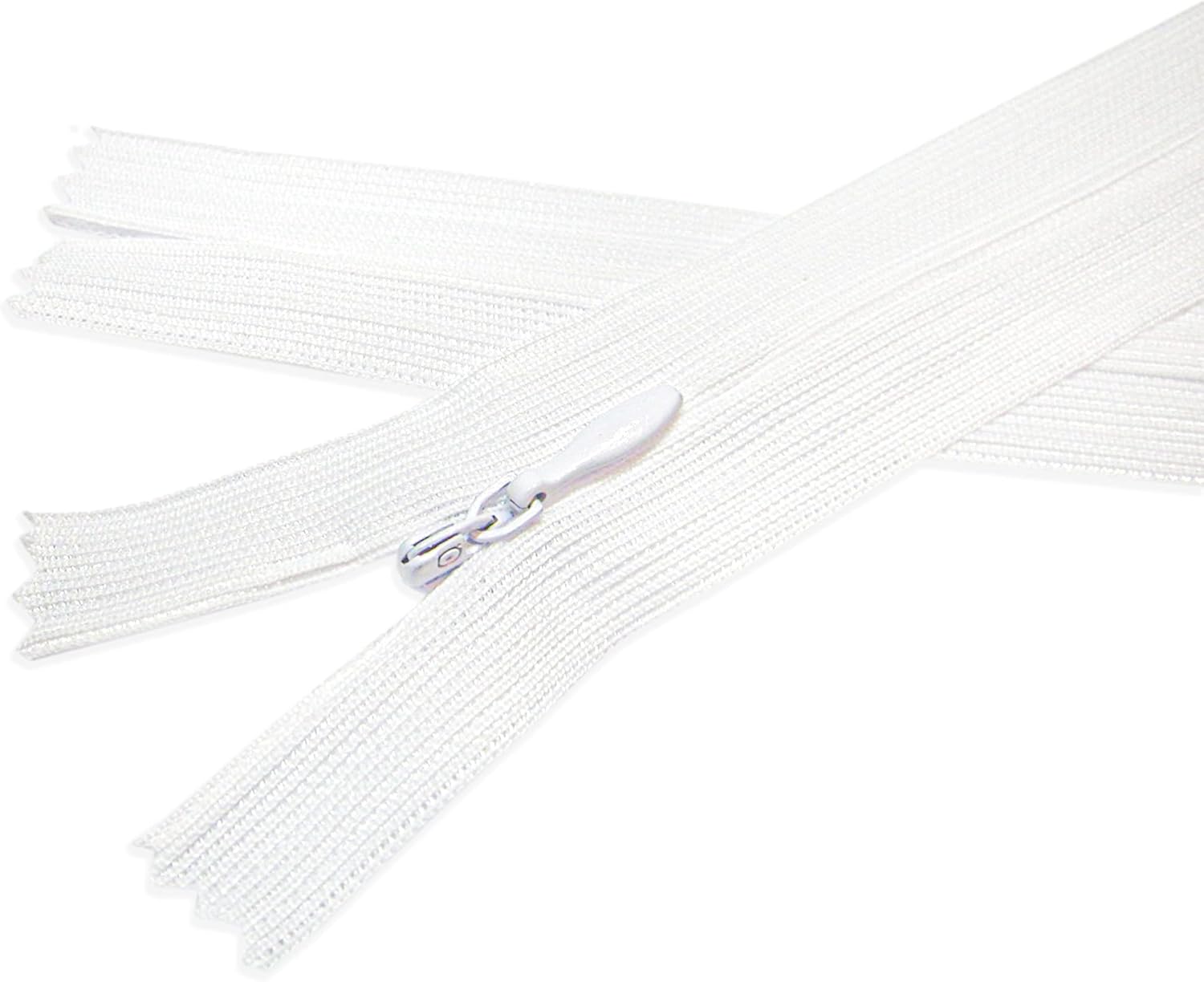 White Zippers Invisible Zipper Sewing Hidden Zipper Plastic