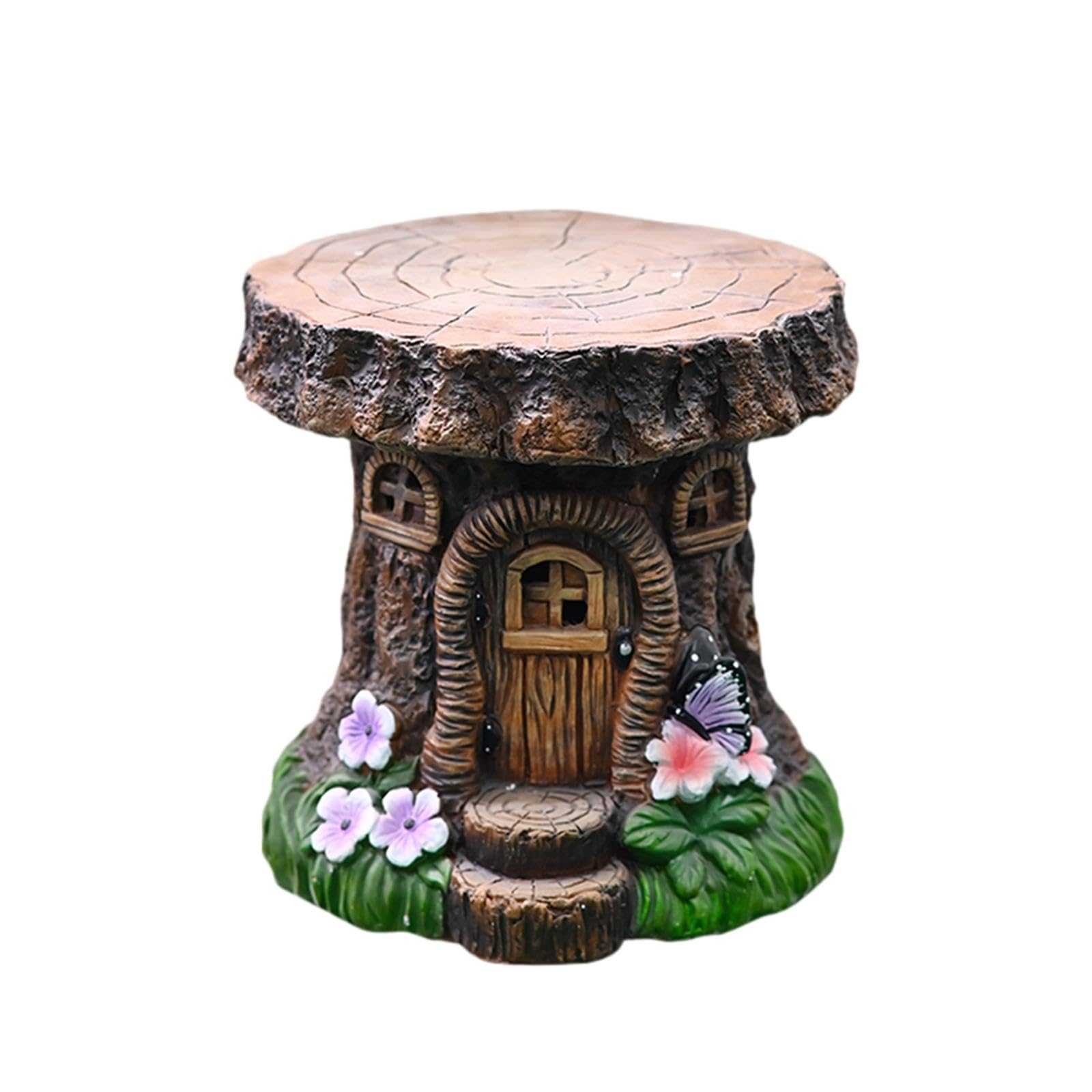 Resin Tree Stump Stool Garden Ornament for Living Room Decor Multifunctional|Home & Garden| Yard Garden & Outdoor Living| Garden D?cor| Statues & Lawn Ornaments-picture-11