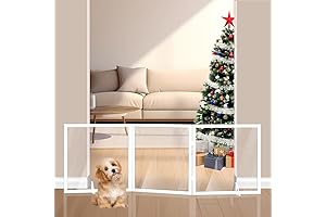 72" Freestanding Foldable Acrylic Gate | The Optimal Barrier for Your Furry Friend