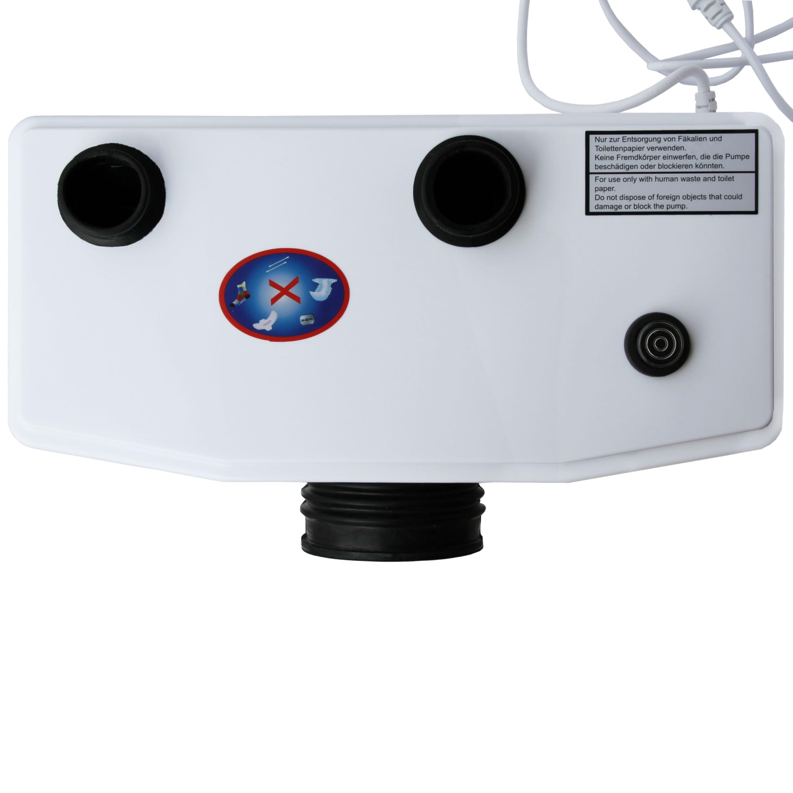 Hebeanlage 600W, Fäkalienpumpe mit Zerkleinerer, Schmutzwasserpumpe Abwasserpumpe für WC Dusche H600