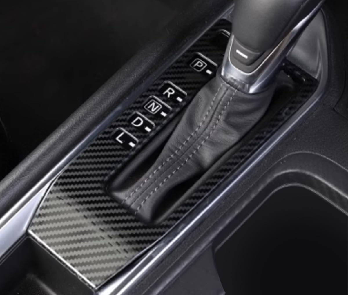 Car Accessories Fit for Nissan Sentra 2020 2021 2022 2023 2024 2025 Interior Gear Shift Box Panel Cover Trim (Carbon Fiber) 1PC Stainless Steel