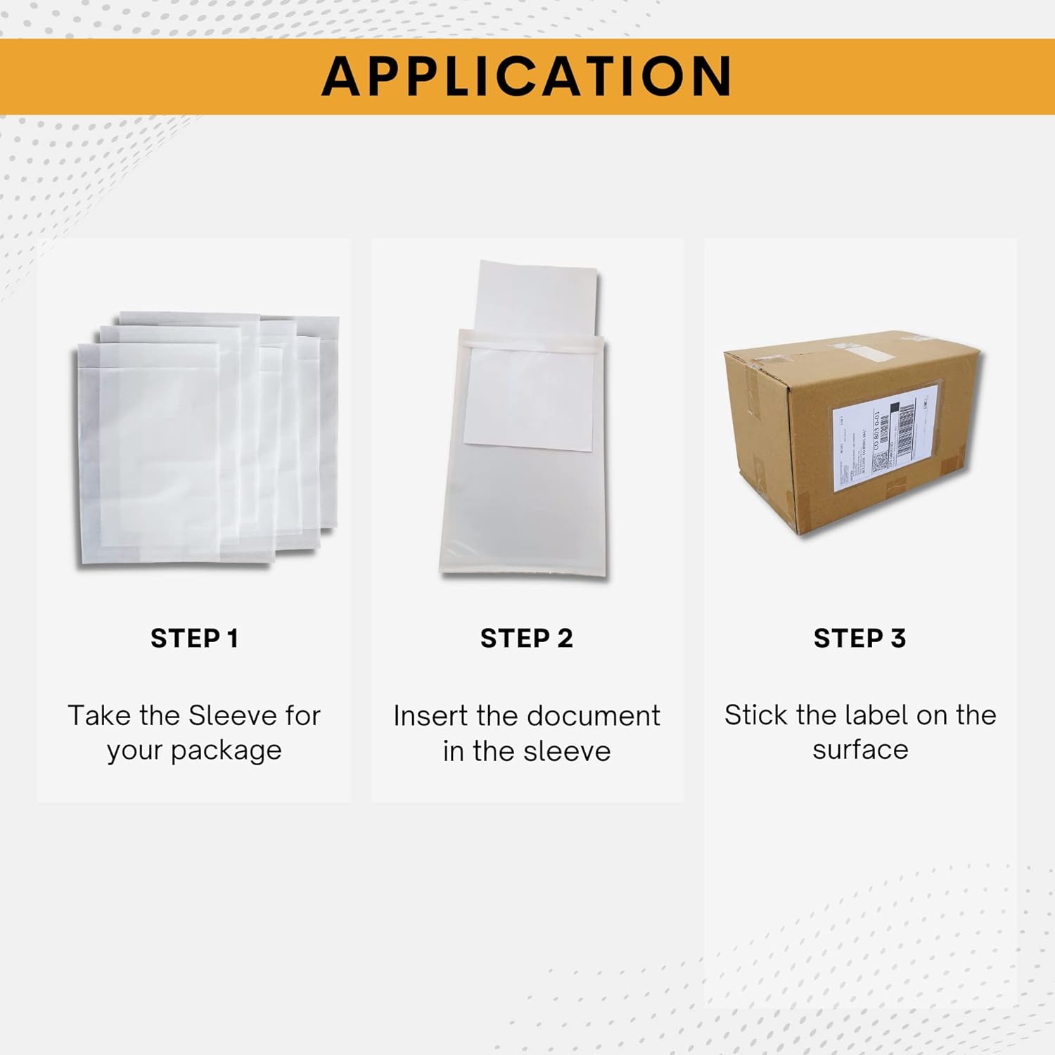 Buy 100 Pack 7x10 Shipping Label Sleeves Packing Slip Envelope