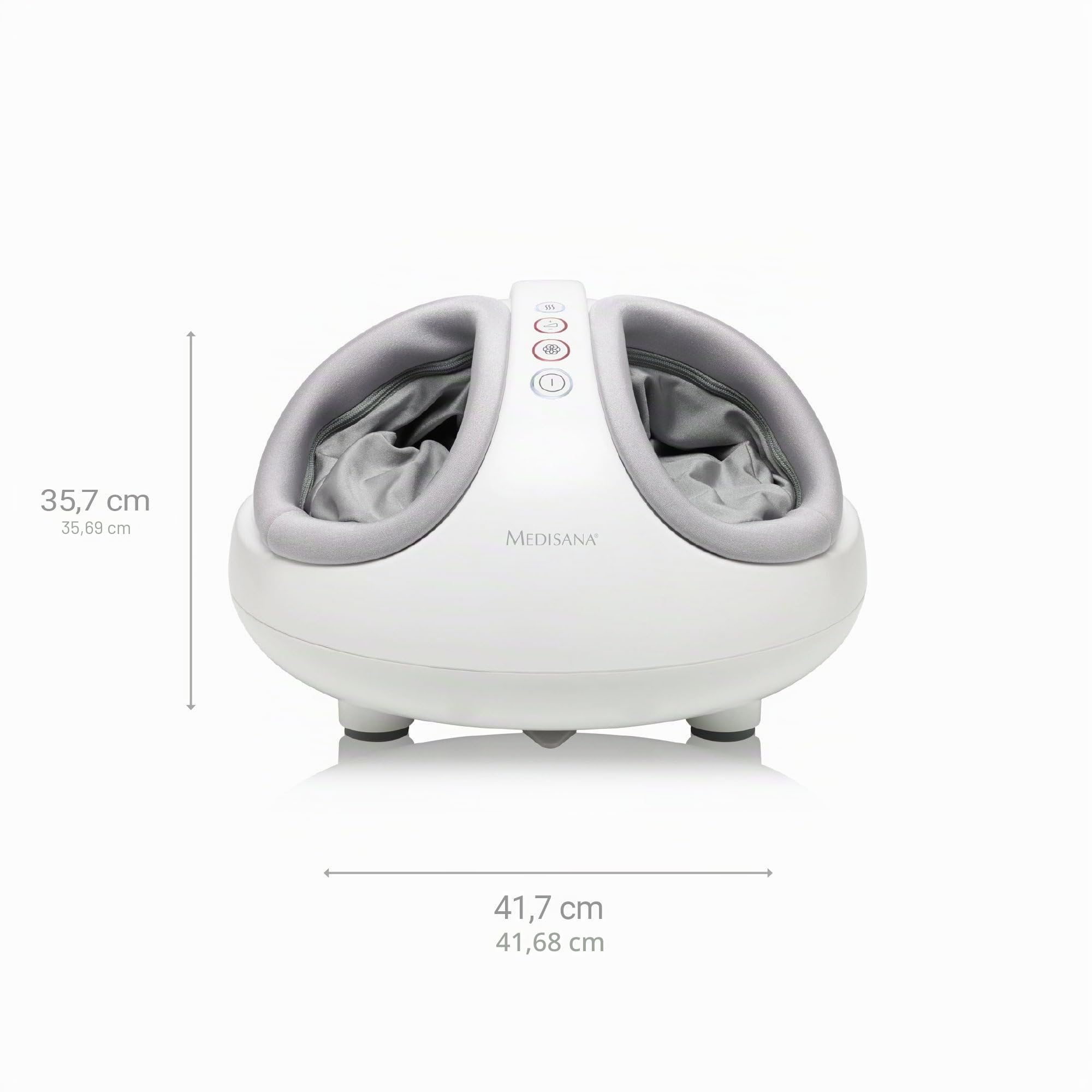 Medisana FM 888 Masajeador de pies Shiatsu, eléctrico, función de luz roja, función de calor, 2 velocidades, masaje shiatsu y de compresión para pies y planta del pie