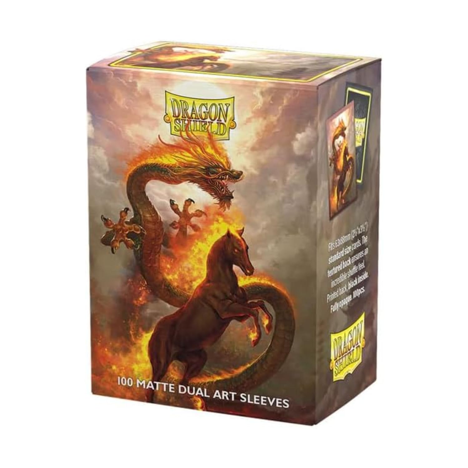 Amazon.com: Dragon Shield | Matte Dual Art Sleeves | Fire Horse | 100 CT -  Smooth & Tough Premium TCG Sleeves