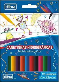 Tilibra - Canetinha Hidrográfica 12 Cores