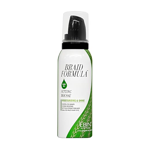 Mousse Fixação Ebin Hidratante Brilho 80ml Azeite Oliva